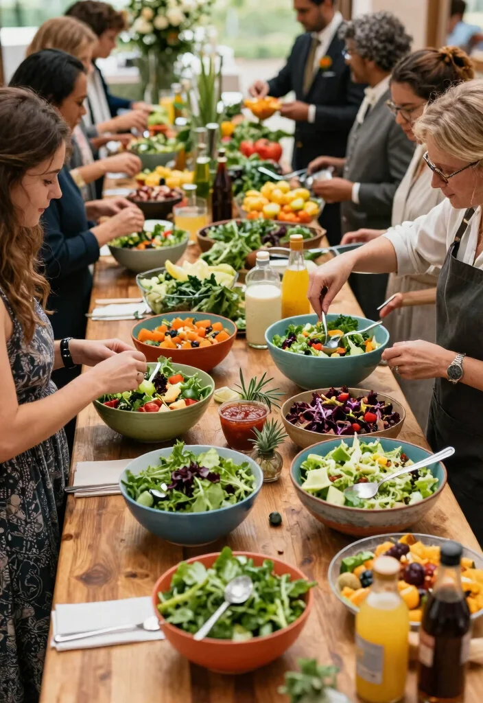 10 Catering Party Ideas That Make Hosting Easy and Stress Free - 4. DIY Salad Bar 1