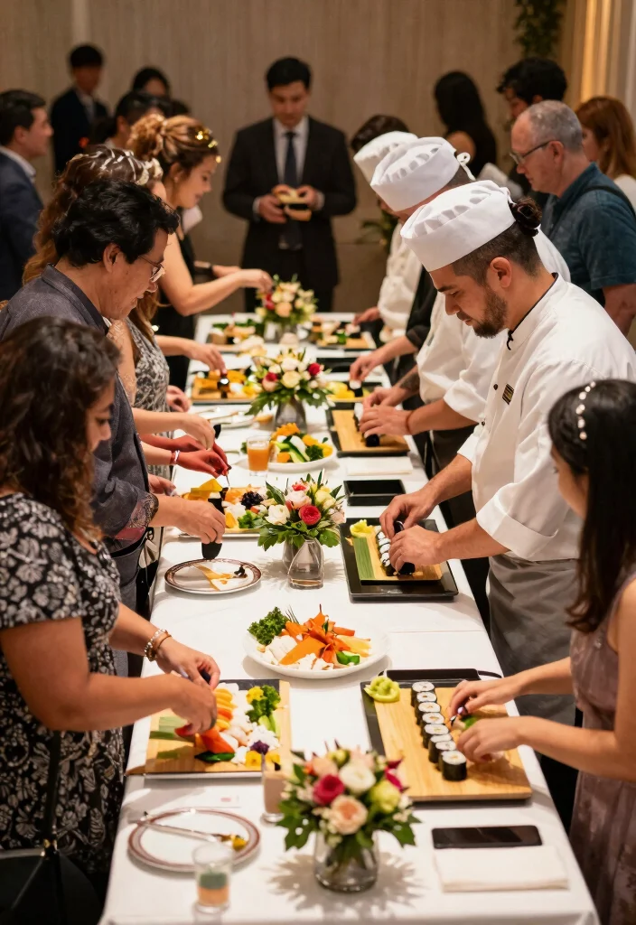 10 Catering Party Ideas That Make Hosting Easy and Stress Free - 9. Interactive Catering Stations 1