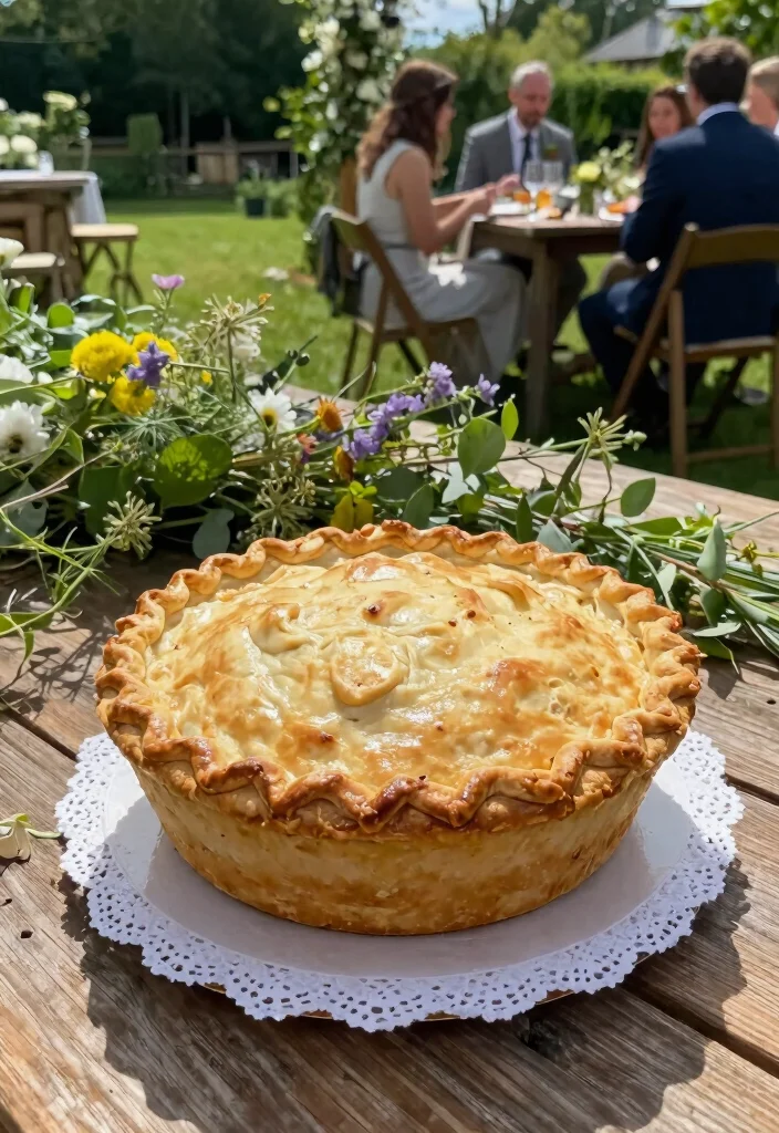 10 Chicken Cake Ideas That Are Fun, Quirky, and Party Worthy for Rustic Outdoor Weddings 34 10 Chicken Cake Ideas That Are Fun, Quirky, and Party Worthy for Rustic Outdoor Weddings - 4. Chicken Pot Pie Cake 1