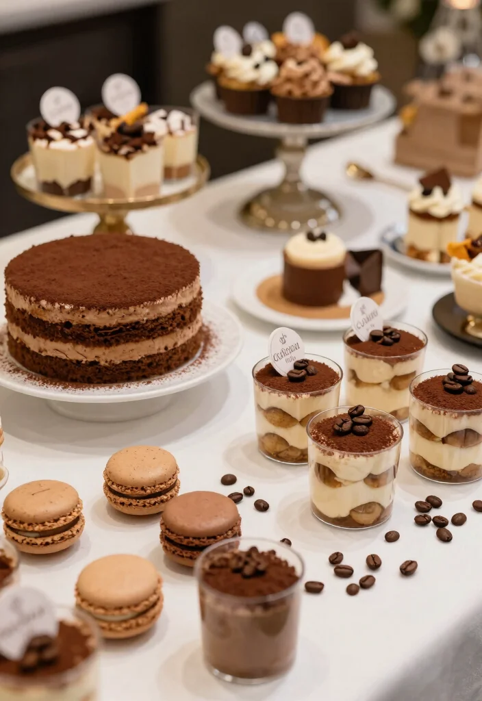 10 Coffee Themed Bridal Shower Ideas for Cozy Gatherings - 4. Coffee-Inspired Desserts 1