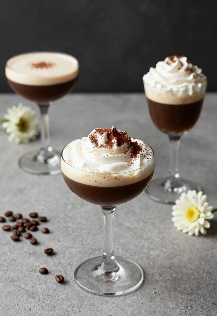 10 Coffee Themed Bridal Shower Ideas for Cozy Gatherings - 8. Sweet Coffee Cocktails 1