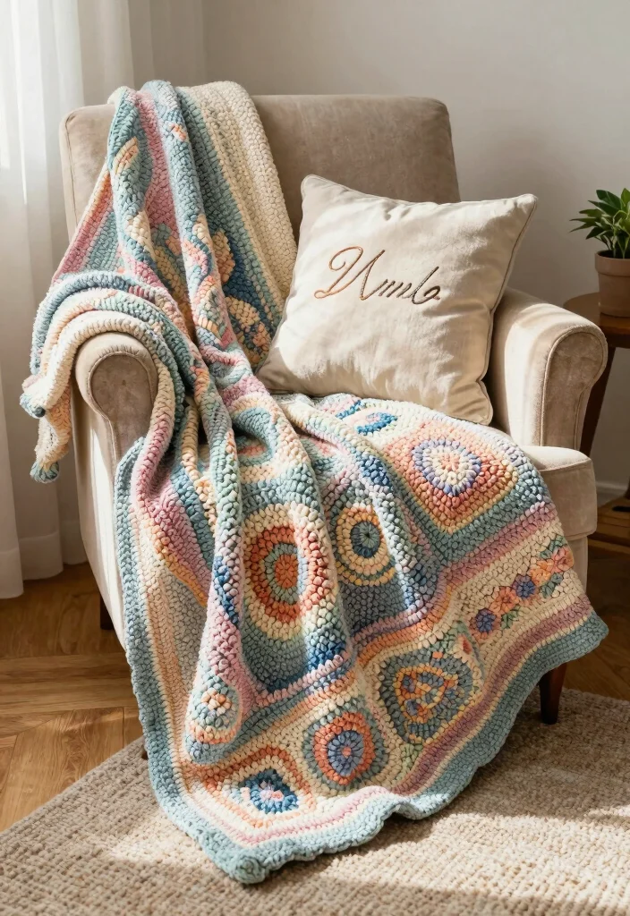 10 Crochet Wedding Gift Ideas That Feel Handmade and Special - 1. Personalized Crochet Throws 1