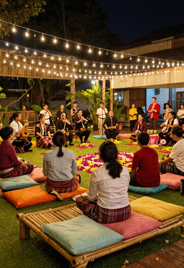 10 Dohale Jevan Decoration Ideas with Soft Traditional Details 67 10 Dohale Jevan Decoration Ideas with Soft Traditional Details - 7. Traditional Music and Dance Spaces 1