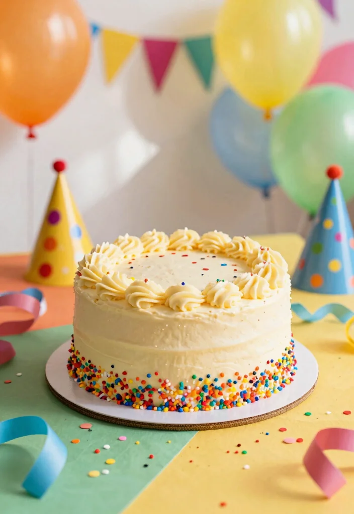 10 Elegant 30th Birthday Cake Ideas for Intimate Wedding Celebrations - 10. Celebration Confetti Cake 1
