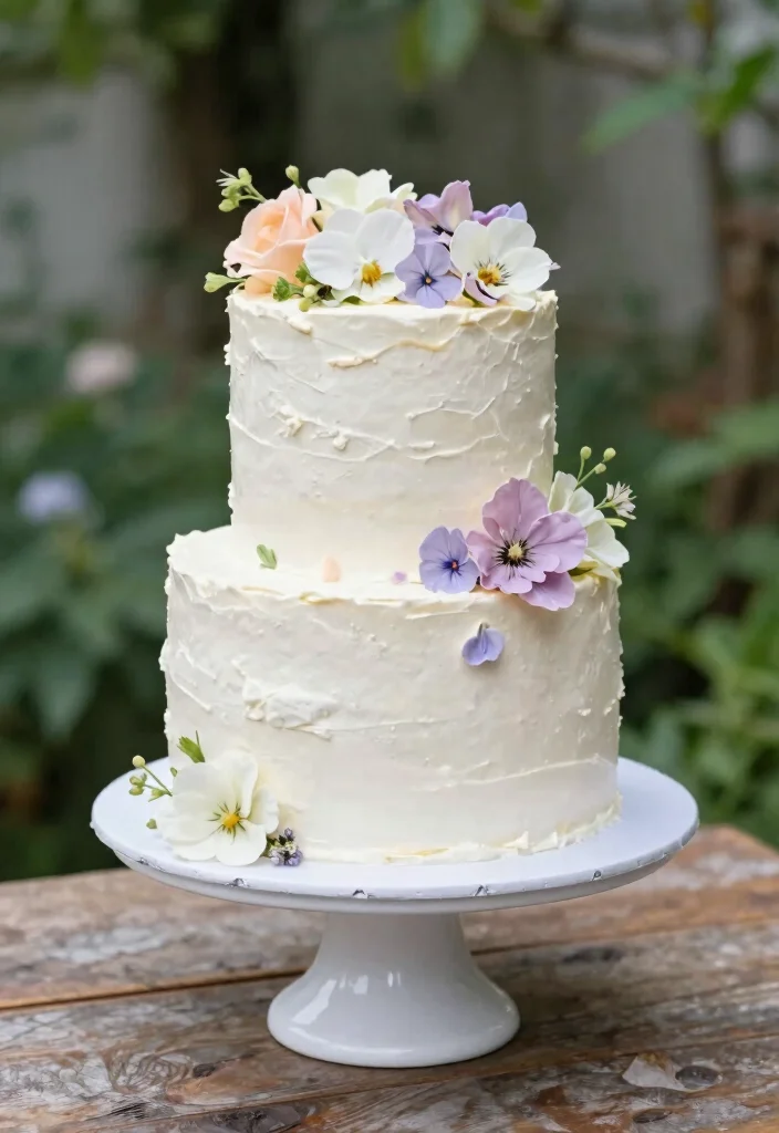 10 Elegant 30th Birthday Cake Ideas for Intimate Wedding Celebrations - 3. Floral Elegance Cake 1