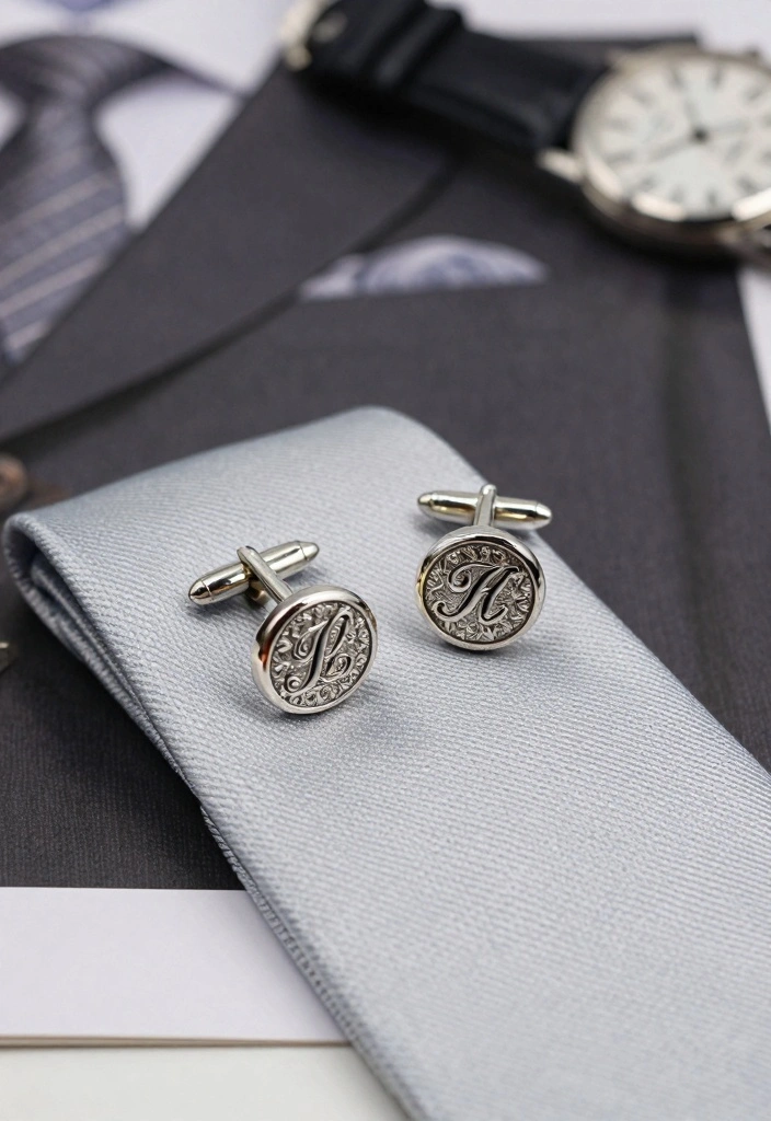 10 Man of Honor Gift Ideas That Show True Appreciation - 10. Personalized Cufflinks 1