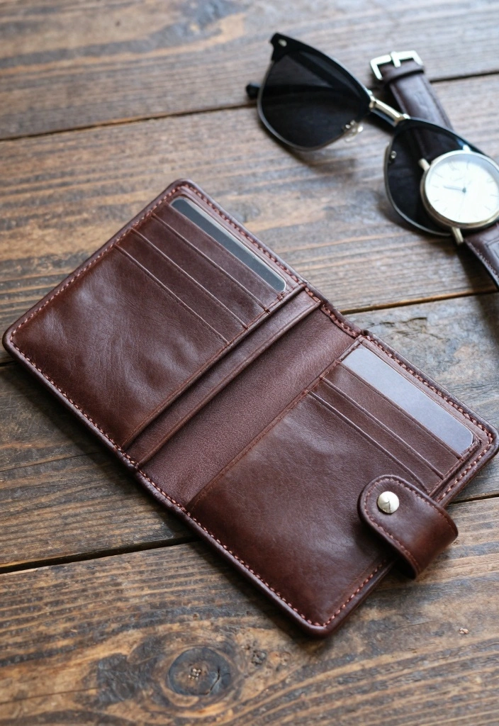 10 Man of Honor Gift Ideas That Show True Appreciation - 3. Custom Engraved Leather Wallet 1