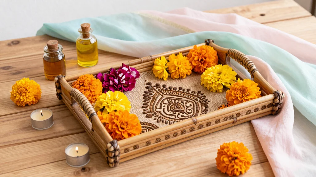 10 Mehndi Tray Decoration Ideas with Colorful Festive Details