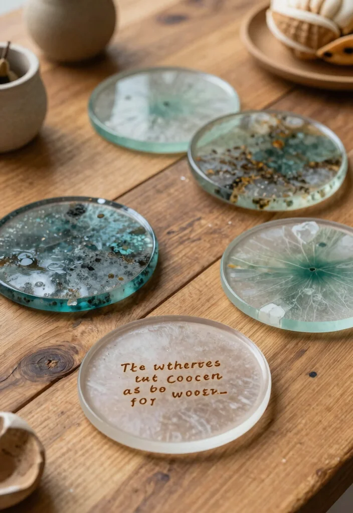 10 Parent Wedding Gift Ideas That Are Meaningful and Heartfelt - 5. Recycled Glass Coasters 1