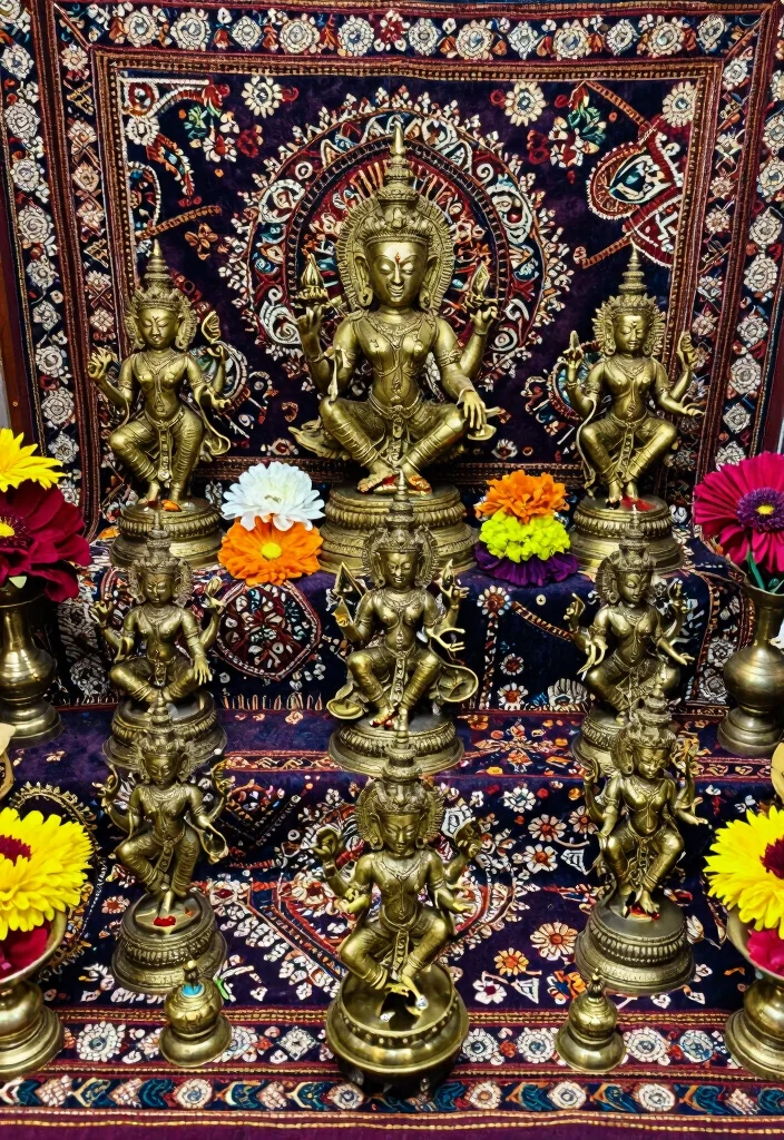 10 Seemantham Return Gift Ideas with Traditional Meaning - 9. Miniature Brass Idols 1