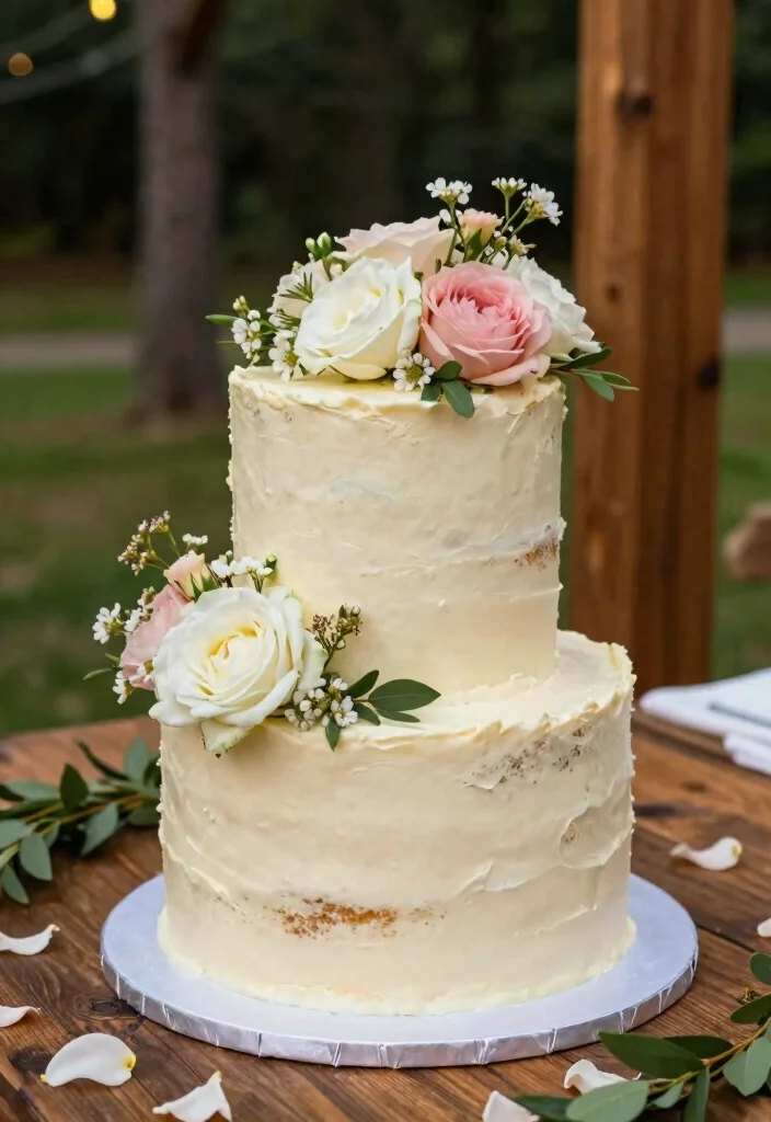 10 Two Tier Wedding Cake Ideas Perfect for Small Celebrations - 10. Budget-Friendly Solutions 1