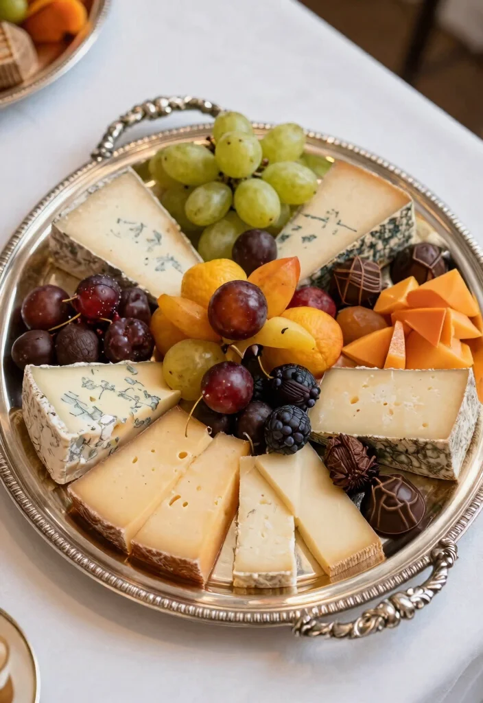 10 Wedding Tray Decoration Ideas That Look Elegant and Meaningful - 4. Vintage Silver Tray with Edible Delights 1
