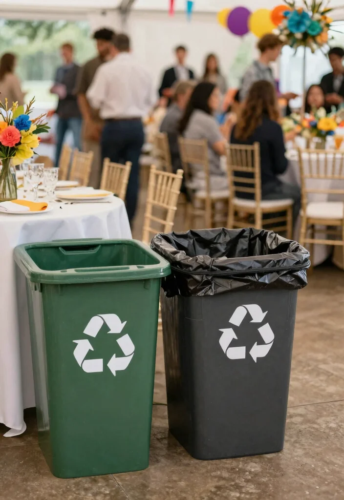 10 Wedding Welcome Party Ideas to Greet Guests in Style 100 10 Wedding Welcome Party Ideas to Greet Guests in Style - 10. Mindful Waste Management 1