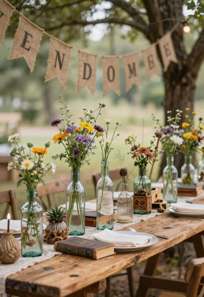 10 Wedding Welcome Party Ideas to Greet Guests in Style 23 10 Wedding Welcome Party Ideas to Greet Guests in Style - 3. Upcycled Decor for a Unique Theme 1