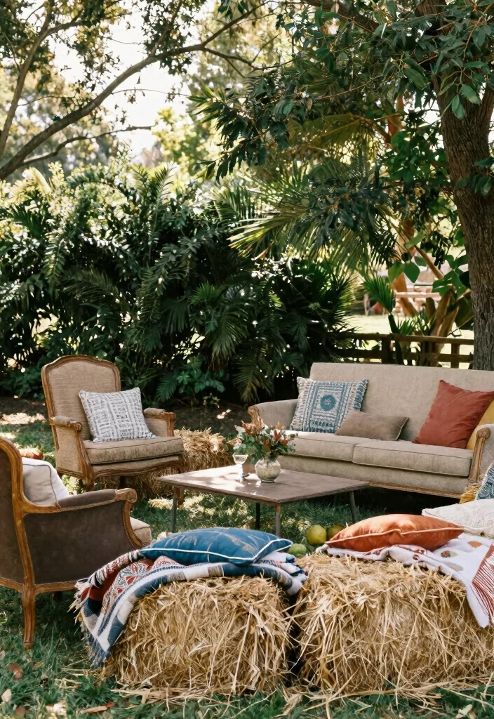 10 Wedding Welcome Party Ideas to Greet Guests in Style 45 10 Wedding Welcome Party Ideas to Greet Guests in Style - 5. Sustainable Seating Arrangements 1