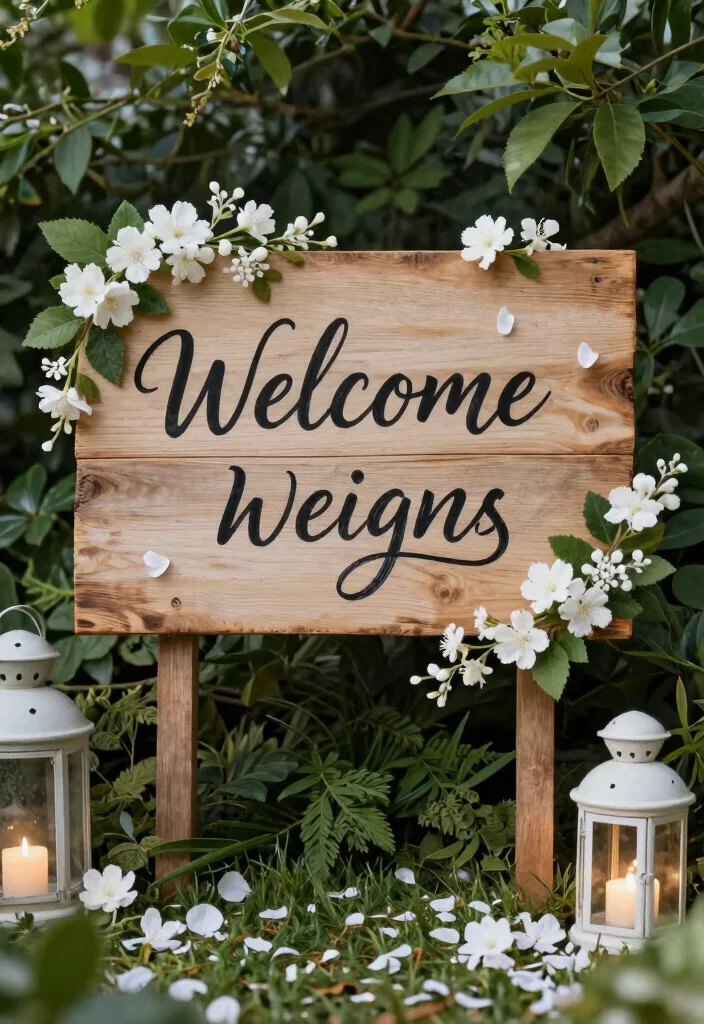 10 Welcome Bride Decoration Ideas That Feel Warm and Special 1 10 Welcome Bride Decoration Ideas That Feel Warm and Special - 1. Handwritten Welcome Signs 1