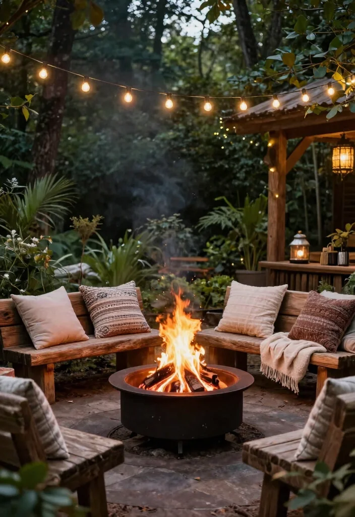 10 Welcome Bride Decoration Ideas That Feel Warm and Special 100 10 Welcome Bride Decoration Ideas That Feel Warm and Special - 10. Cozy Fire Pit Area 1