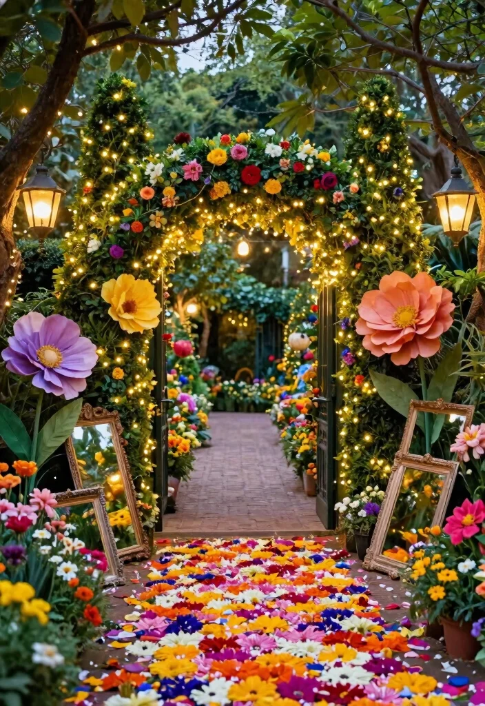 12 Alice in Wonderland Birthday Party Ideas Full of Whimsy - 1. Enchanted Garden Entrance 1