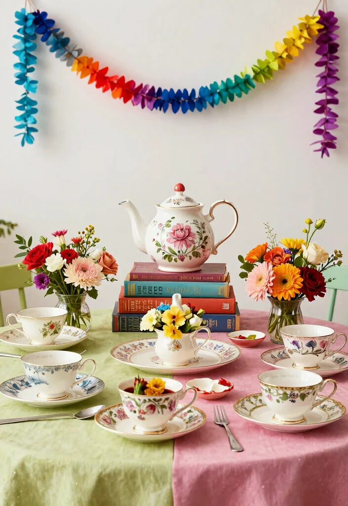 12 Alice in Wonderland Birthday Party Ideas Full of Whimsy - 2. Whimsical Tablescapes 1