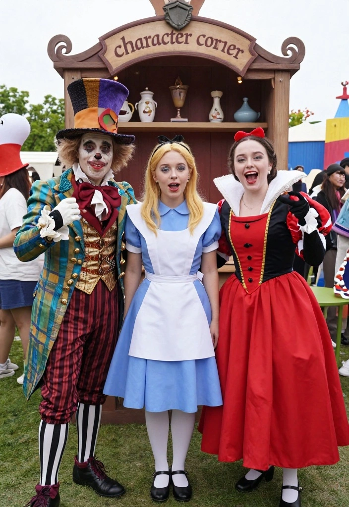 12 Alice in Wonderland Birthday Party Ideas Full of Whimsy - 5. Character Costumes 1