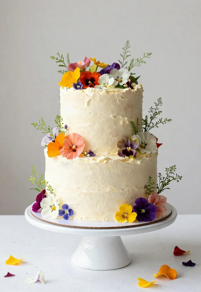 12 Birthday Cake Ideas for Mom That Feel Thoughtful and Beautiful - 1. Floral Elegance Cake 1