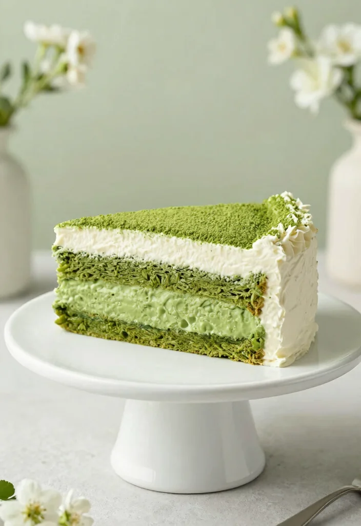 12 Birthday Cake Ideas for Mom That Feel Thoughtful and Beautiful - 11. Matcha Green Tea Cake 1