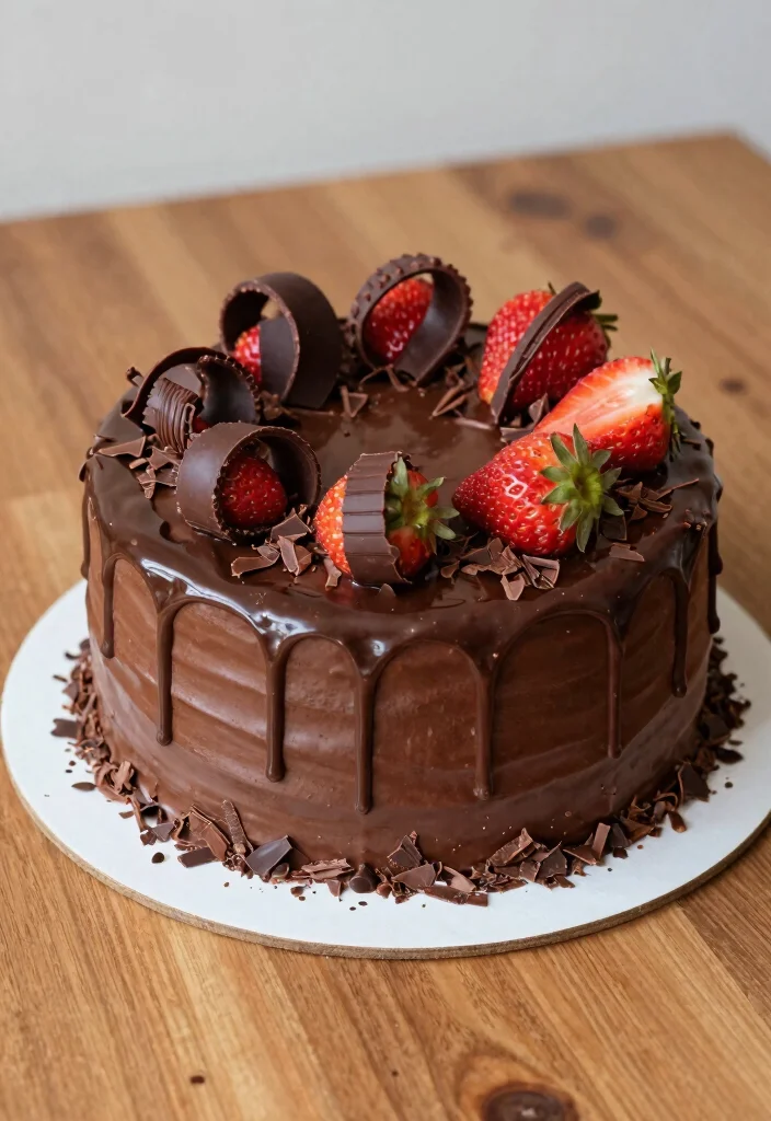 12 Birthday Cake Ideas for Mom That Feel Thoughtful and Beautiful - 3. Chocolate Ganache Dream Cake 1