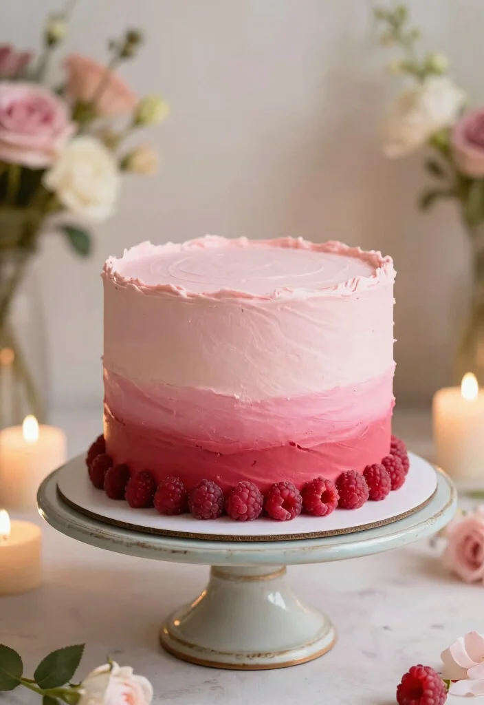 12 Birthday Cake Ideas for Mom That Feel Thoughtful and Beautiful - 5. Ombre Buttercream Cake 1