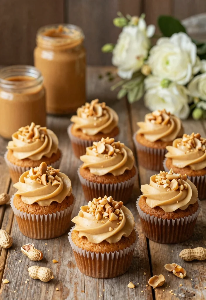 12 Bridal Shower Cupcake Ideas That Are Easy, Pretty, and Delicious 98 12 Bridal Shower Cupcake Ideas That Are Easy, Pretty, and Delicious - 10. Peanut Butter Cupcakes 1
