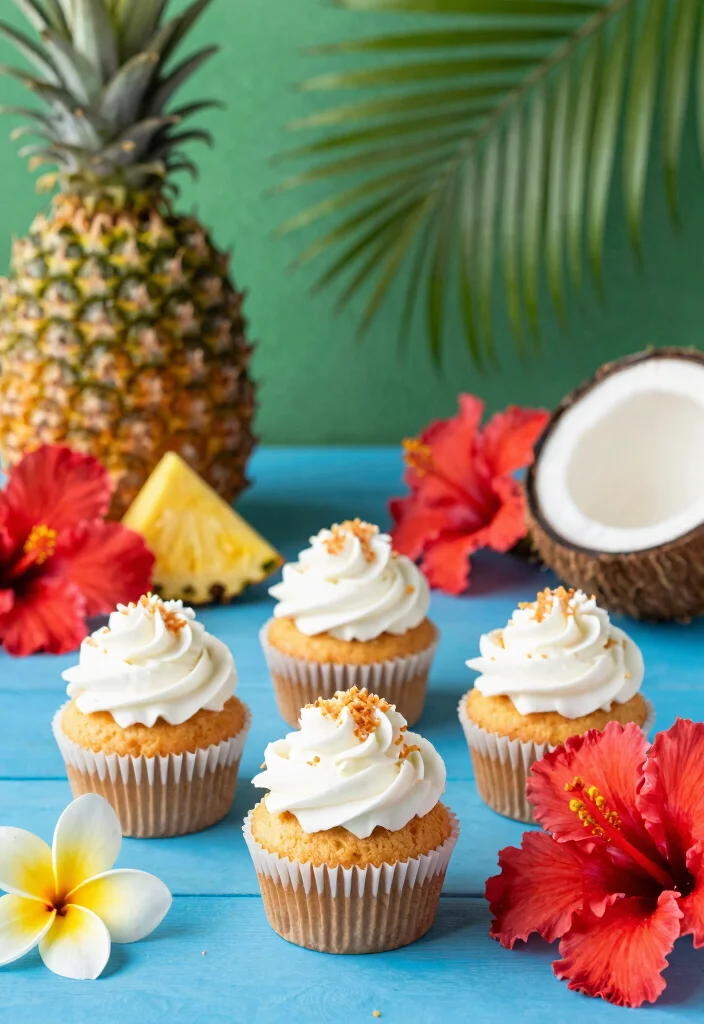 12 Bridal Shower Cupcake Ideas That Are Easy, Pretty, and Delicious - 3. Tropical Coconut Cupcakes 1