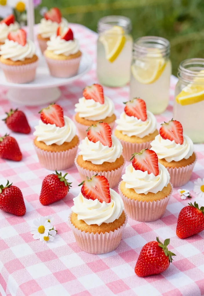 12 Bridal Shower Cupcake Ideas That Are Easy, Pretty, and Delicious 45 12 Bridal Shower Cupcake Ideas That Are Easy, Pretty, and Delicious - 5. Strawberry Shortcake Cupcakes 1