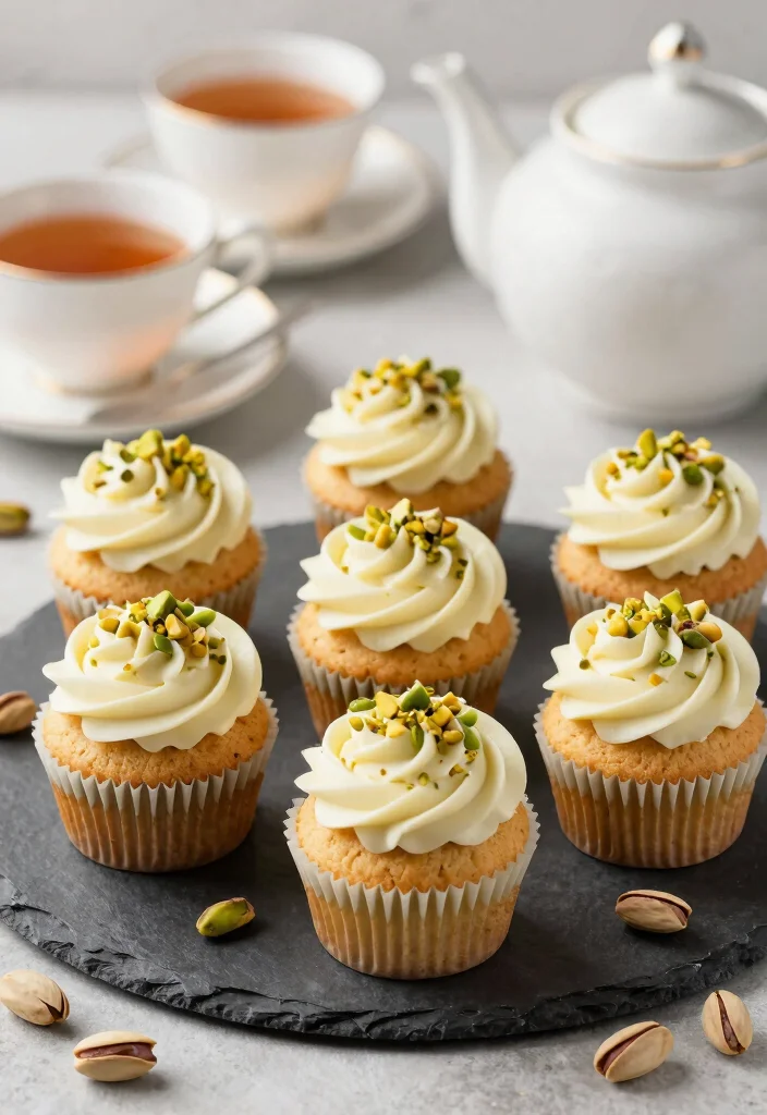 12 Bridal Shower Cupcake Ideas That Are Easy, Pretty, and Delicious 56 12 Bridal Shower Cupcake Ideas That Are Easy, Pretty, and Delicious - 6. Pistachio and Cardamom Cupcakes 1