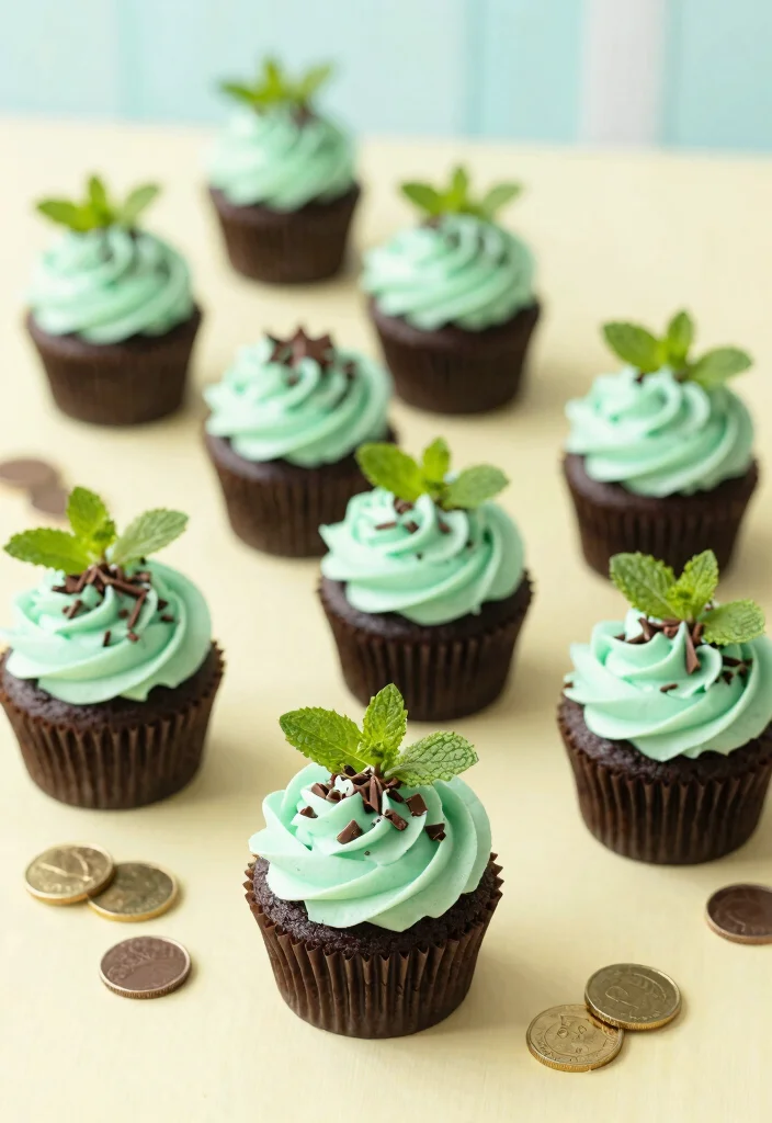 12 Bridal Shower Cupcake Ideas That Are Easy, Pretty, and Delicious 78 12 Bridal Shower Cupcake Ideas That Are Easy, Pretty, and Delicious - 8. Chocolate Mint Cupcakes 1