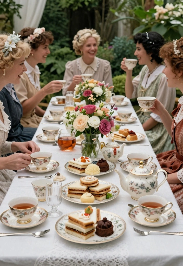 12 Bride Party Ideas for a Stylish Pre Wedding Celebration 34 12 Bride Party Ideas for a Stylish Pre Wedding Celebration - 4. Vintage Tea Party 1