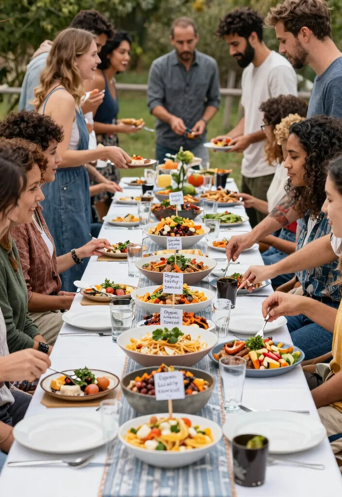 12 Bride Party Ideas for a Stylish Pre Wedding Celebration 56 12 Bride Party Ideas for a Stylish Pre Wedding Celebration - 6. Eco-Conscious Potluck Dinner 1