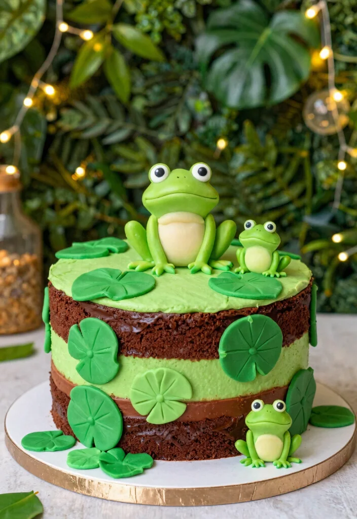 12 Disney Princesses Cake Ideas Kids Will Love for a Magical Party 56 12 Disney Princesses Cake Ideas Kids Will Love for a Magical Party - 6. Tiana’s Bayou Cake 1