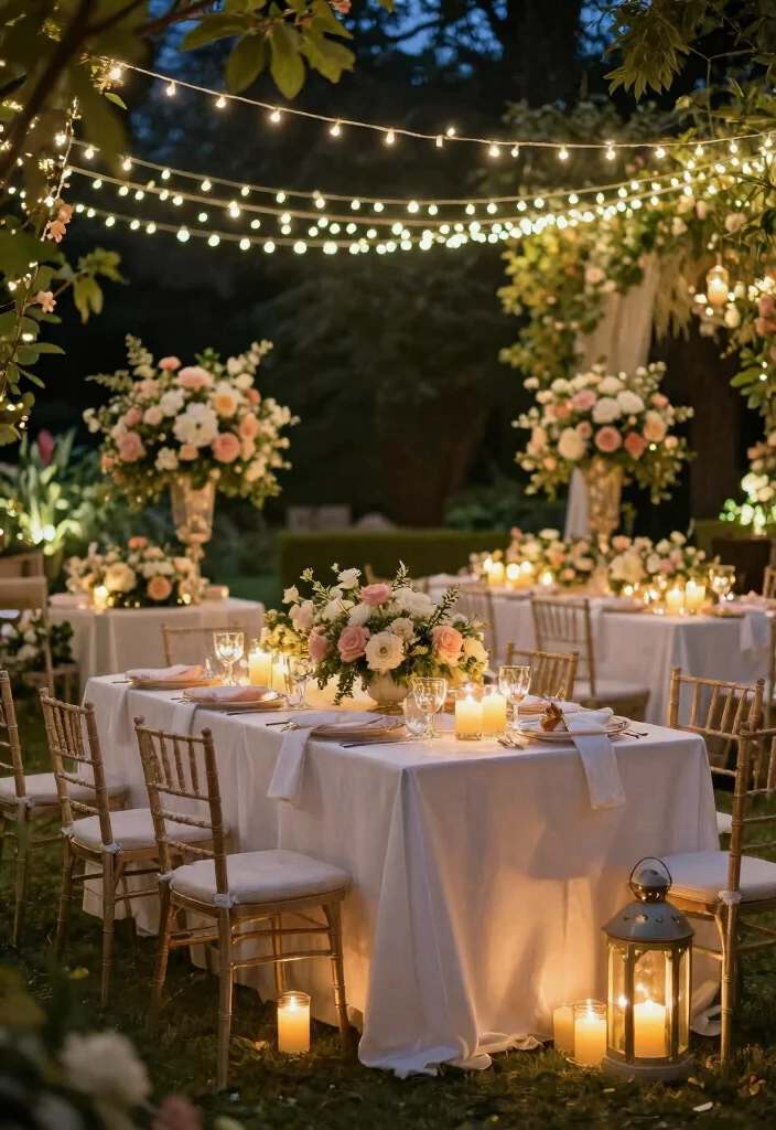 12 Floral Bridal Shower Ideas That Feel Soft, Romantic, and Timeless 122 12 Floral Bridal Shower Ideas That Feel Soft, Romantic, and Timeless - 12. Elegant Floral Lighting 1
