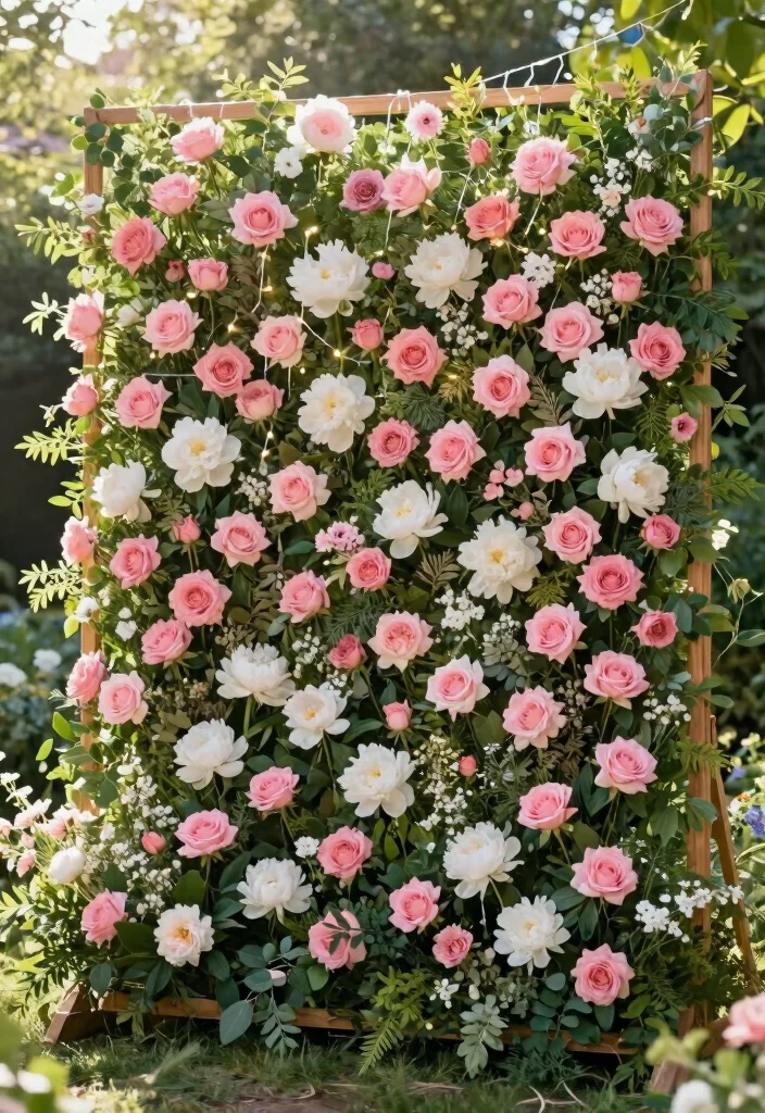 12 Floral Bridal Shower Ideas That Feel Soft, Romantic, and Timeless 12 12 Floral Bridal Shower Ideas That Feel Soft, Romantic, and Timeless - 2. Romantic Floral Backdrop 1