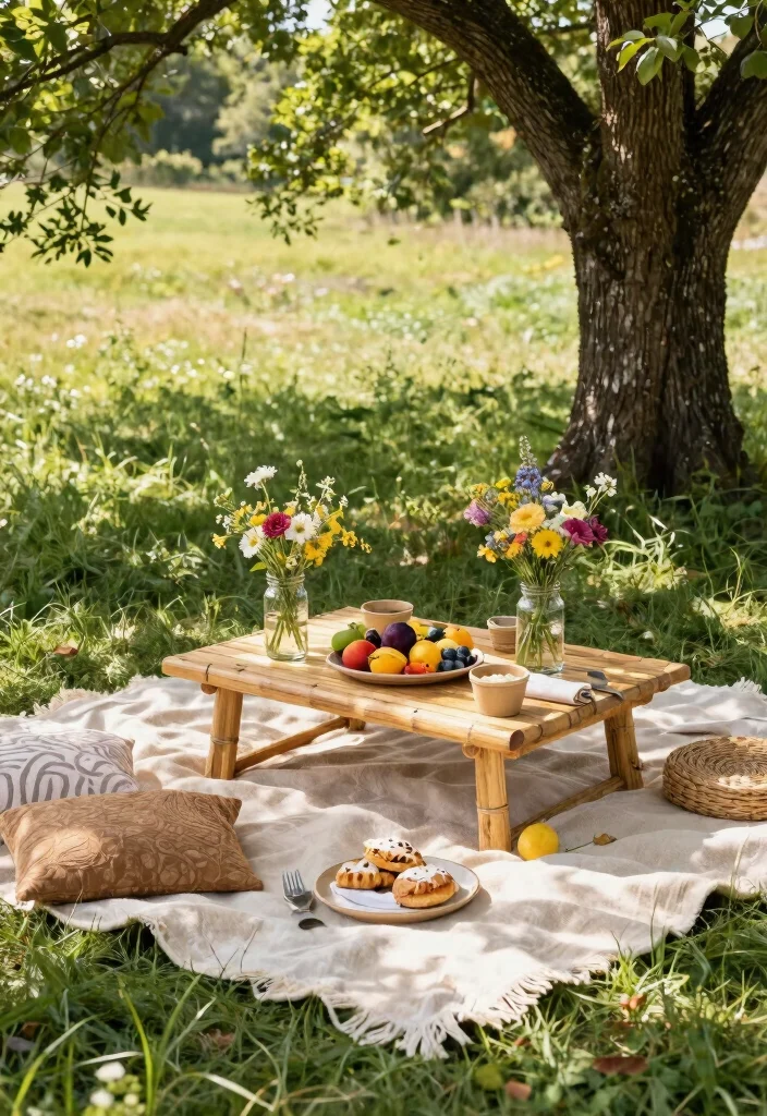 12 Picnic Bridal Shower Ideas for a Relaxed Outdoor Celebration - 1. Eco-Chic Picnic Setup 1