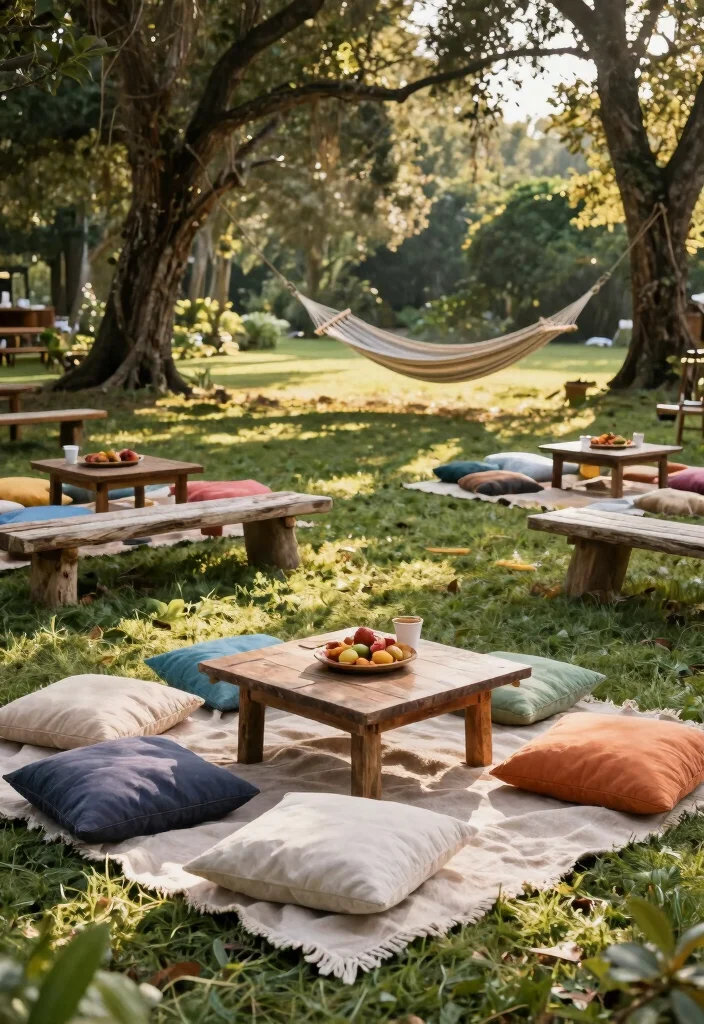 12 Picnic Bridal Shower Ideas for a Relaxed Outdoor Celebration - 11. Thoughtful Seating Arrangements 1