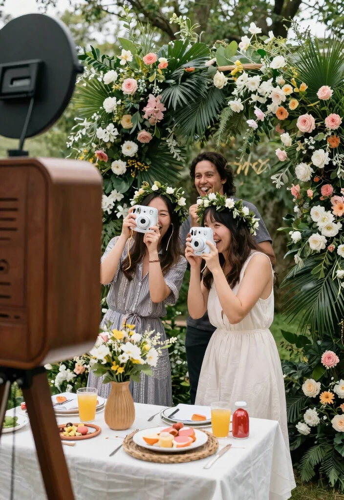 12 Picnic Bridal Shower Ideas for a Relaxed Outdoor Celebration - 12. Capture the Moment with a Photo Booth 1