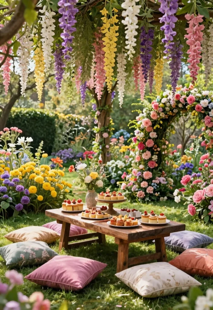 12 Spring Bridal Shower Ideas with Fresh Colors and Floral Touches - 1. Garden Glamour 1