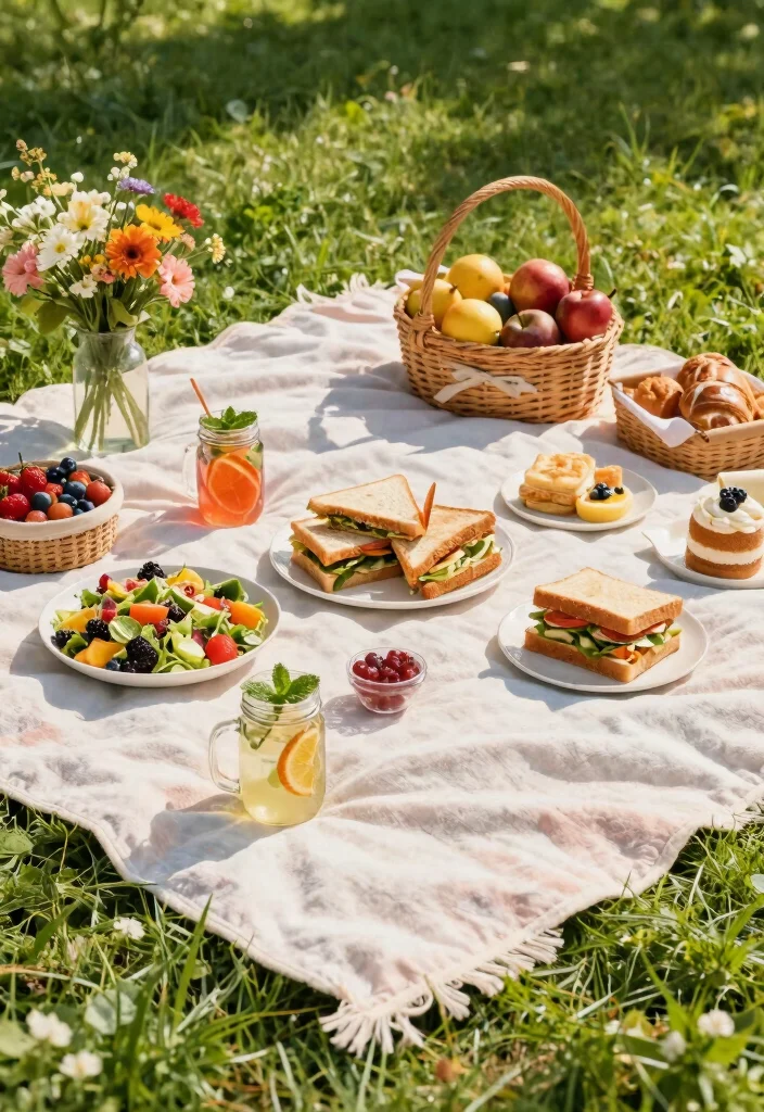 12 Spring Bridal Shower Ideas with Fresh Colors and Floral Touches - 4. Pastel Picnic 1