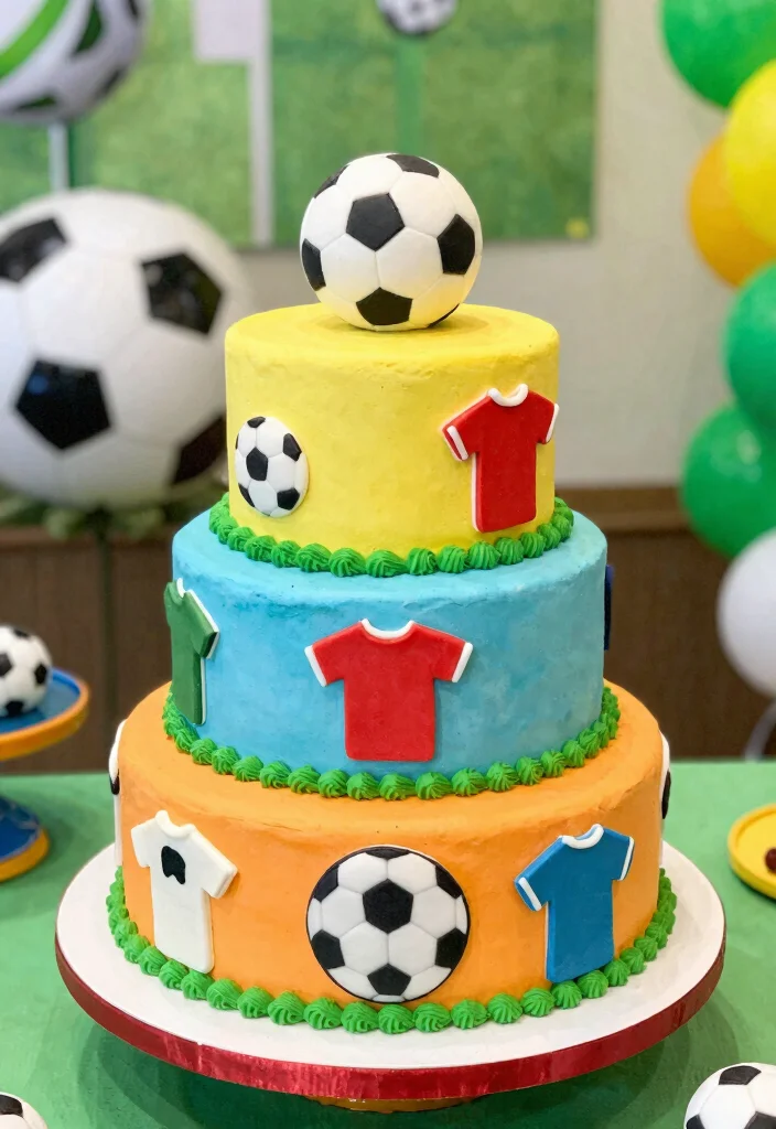 12 Twins Birthday Cake Ideas That Are Fun, Creative, and Balanced - 8. Sports-Themed Cake 1