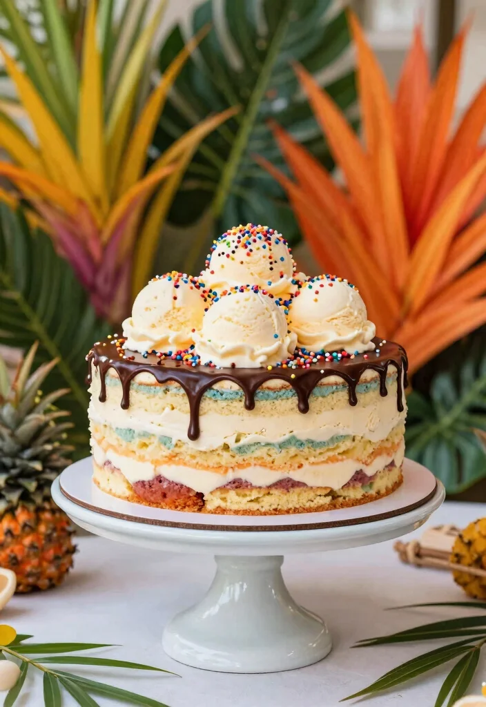12 Unique Wedding Cake Ideas That Break Tradition Beautifully - 10. Ice Cream Cake 1