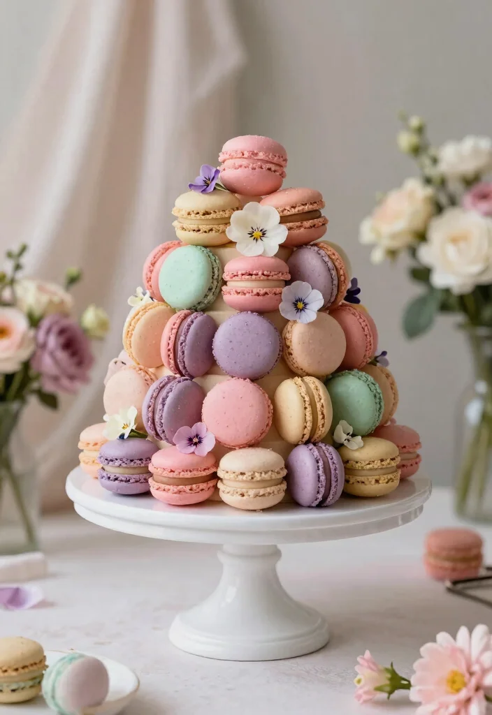 12 Unique Wedding Cake Ideas That Break Tradition Beautifully - 4. Macaron Cake 1