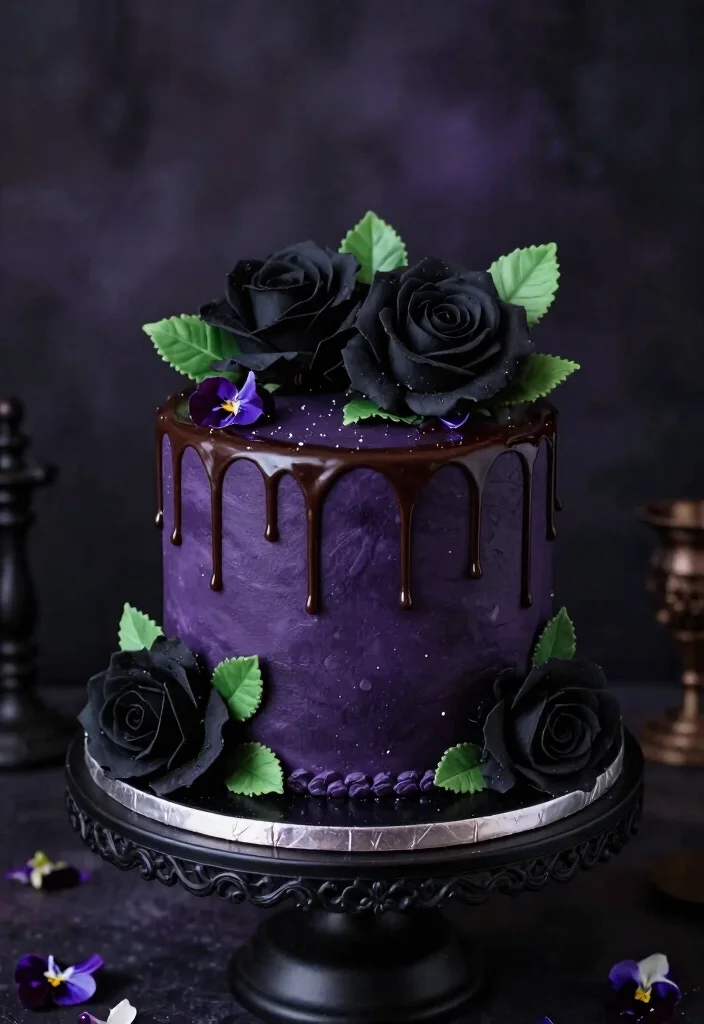 12 Venom Cake Ideas Perfect for a Bold Statement Birthday 1 12 Venom Cake Ideas Perfect for a Bold Statement Birthday - 1. Poisonous Petals Cake 1