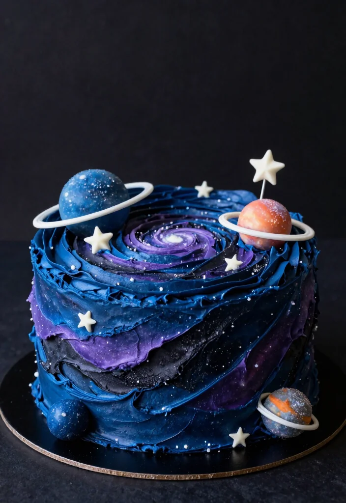 12 Venom Cake Ideas Perfect for a Bold Statement Birthday 78 12 Venom Cake Ideas Perfect for a Bold Statement Birthday - 8. Venomous Galaxy Cake 1