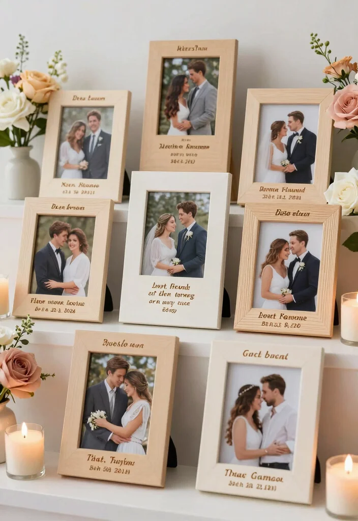 12 Wedding Party Gift Ideas Everyone Will Truly Appreciate - 9. Customized Photo Frames 1