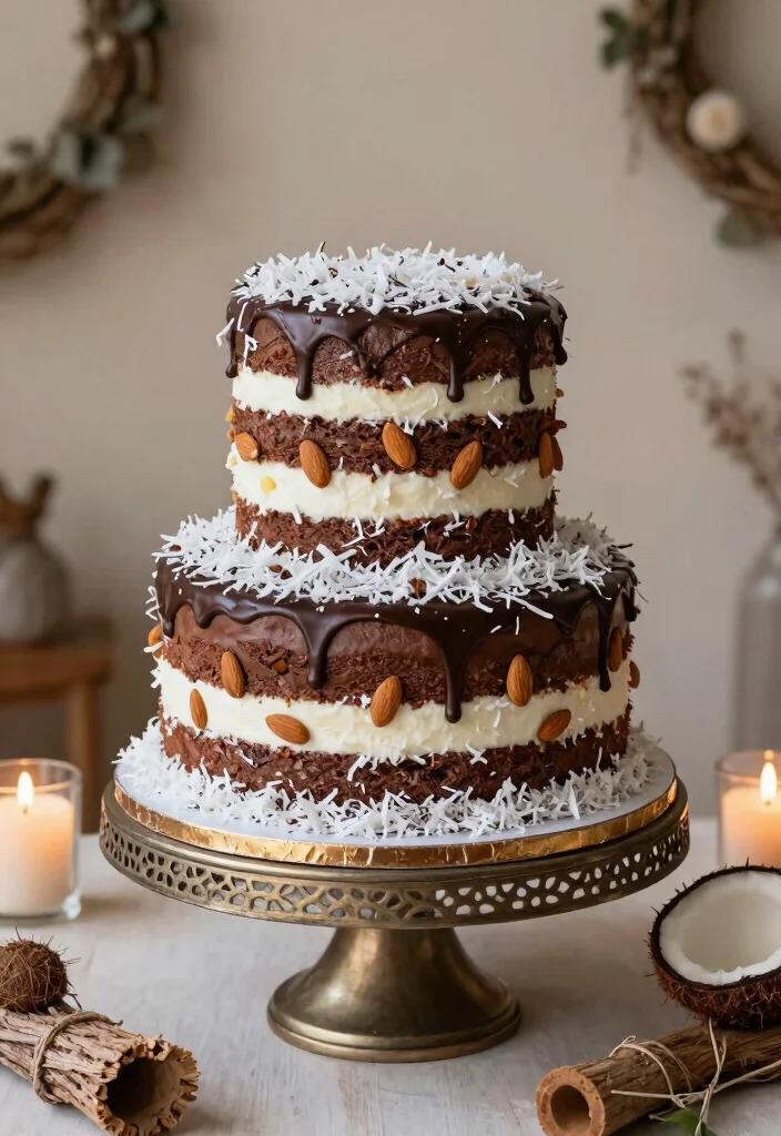 12 Wedding Sheet Cake Ideas That Look Elegant and Budget Friendly 111 12 Wedding Sheet Cake Ideas That Look Elegant and Budget Friendly - 11. Almond Joy Cake 1